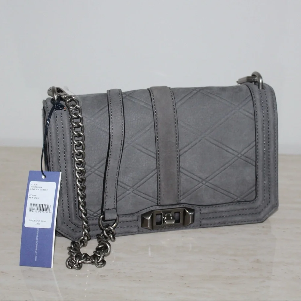 Rebecca Minkoff Grey Love Crossbody Bag - Picture 2 of 16